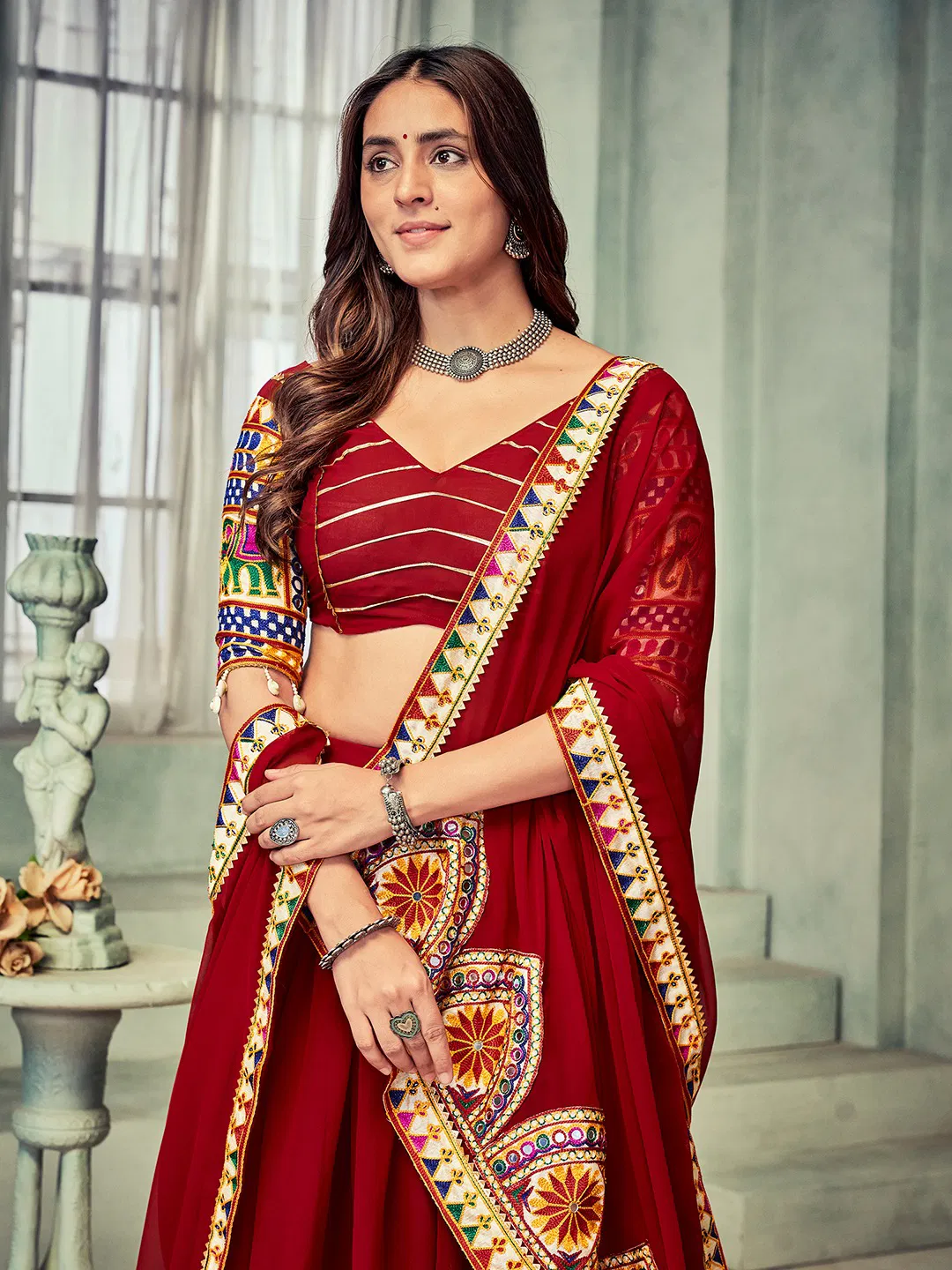 Navratri Special Georgette Lehenga Choli By Nsf  Wholesale Clothing Distributors In India